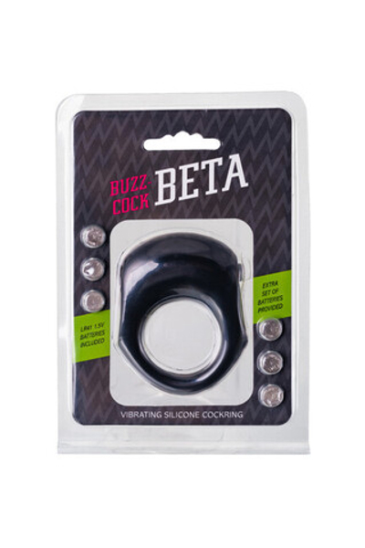 Эрекционное кольцо с вибрацией Buzz Cock Alpha (Цвет: черный)