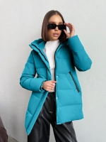 Куртка весенняя удлиненная с капюшоном