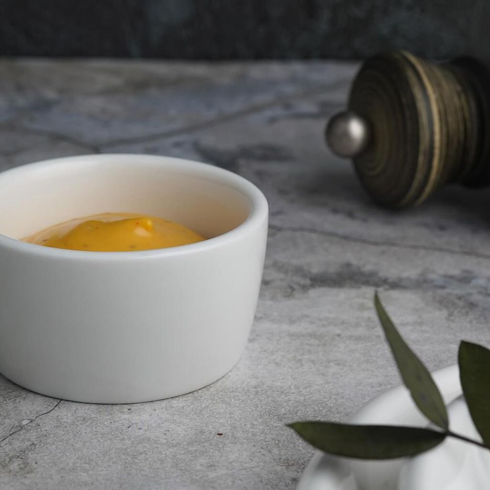 Соусник 50 мл d 6,5 см h2,8 см круглый белый фарфор P.L. Proff Cuisine [16]