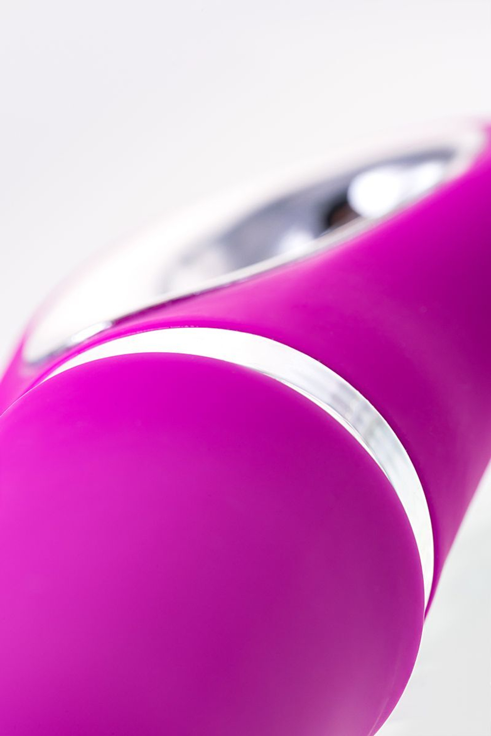 Лиловый вибратор с клиторальным стимулятором JOS JOLY - 19,6 см. (Цвет: лиловый)