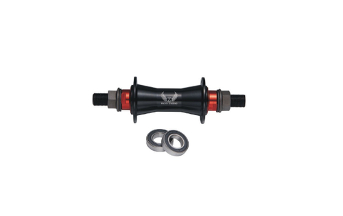 Втулка передняя WZ BMX алюминий под V-Brake гайки, 36H ось 14х100x170мм, на промах черная