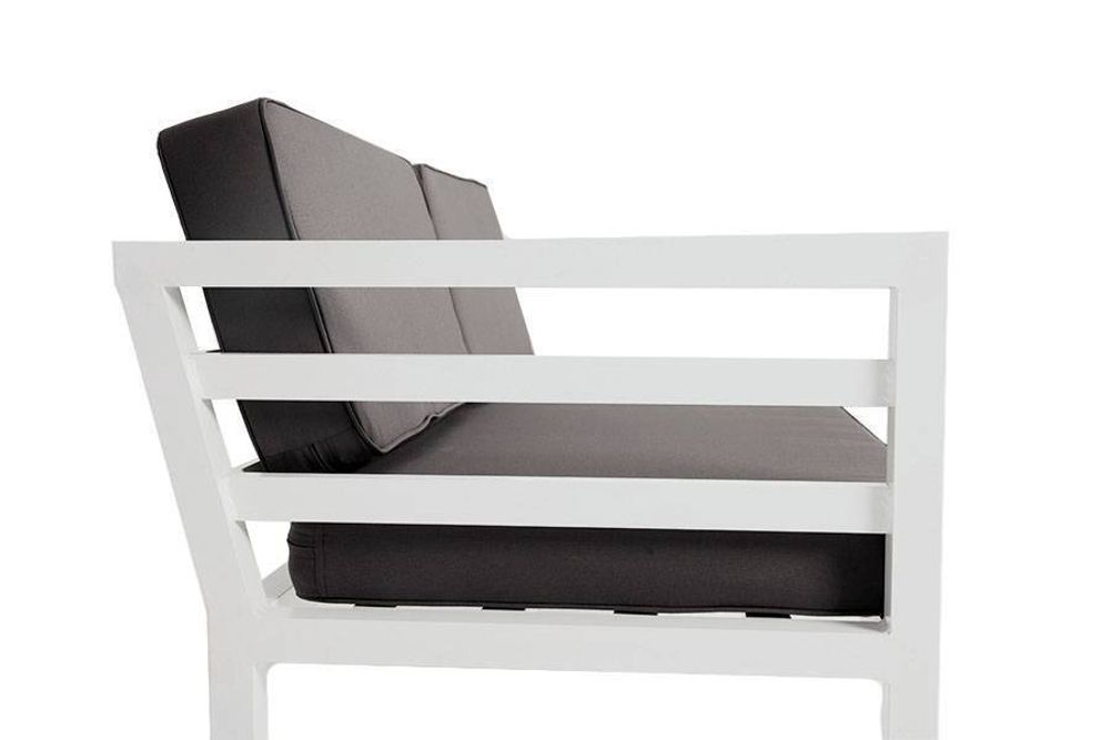 "Глория" модуль диванный правый, каркас из алюминия