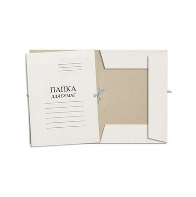 Папка для бумаг картонная на завязках А-4 Гофротек, плотность 370 г/м2