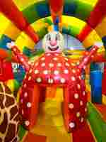 Коммерческий надувной батут «Зверята с крышей 2» без горки, 8*6*5 м