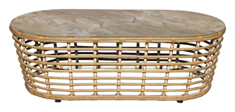 "Валенсия" лаунж-зона из искусственного ротанга, цвет соломенный