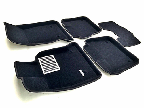 Коврики салона для CADILLAC CT6 (2018-) Euromat 3D Lux черные. Арт. EM3D-001300