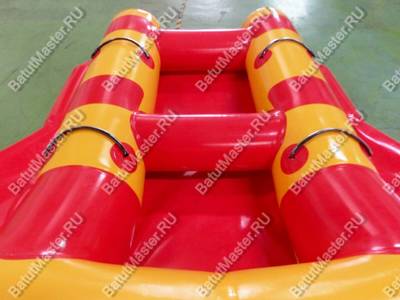 Двойной водный банан, "Красный" мест для посадки 4, без усиления