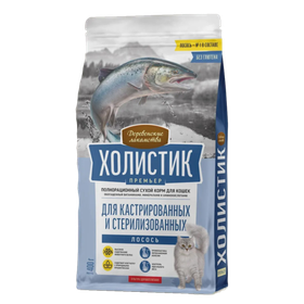 Деревенские лакомства Холистик Премьер Sterilised для кошек Лосось 400гр.