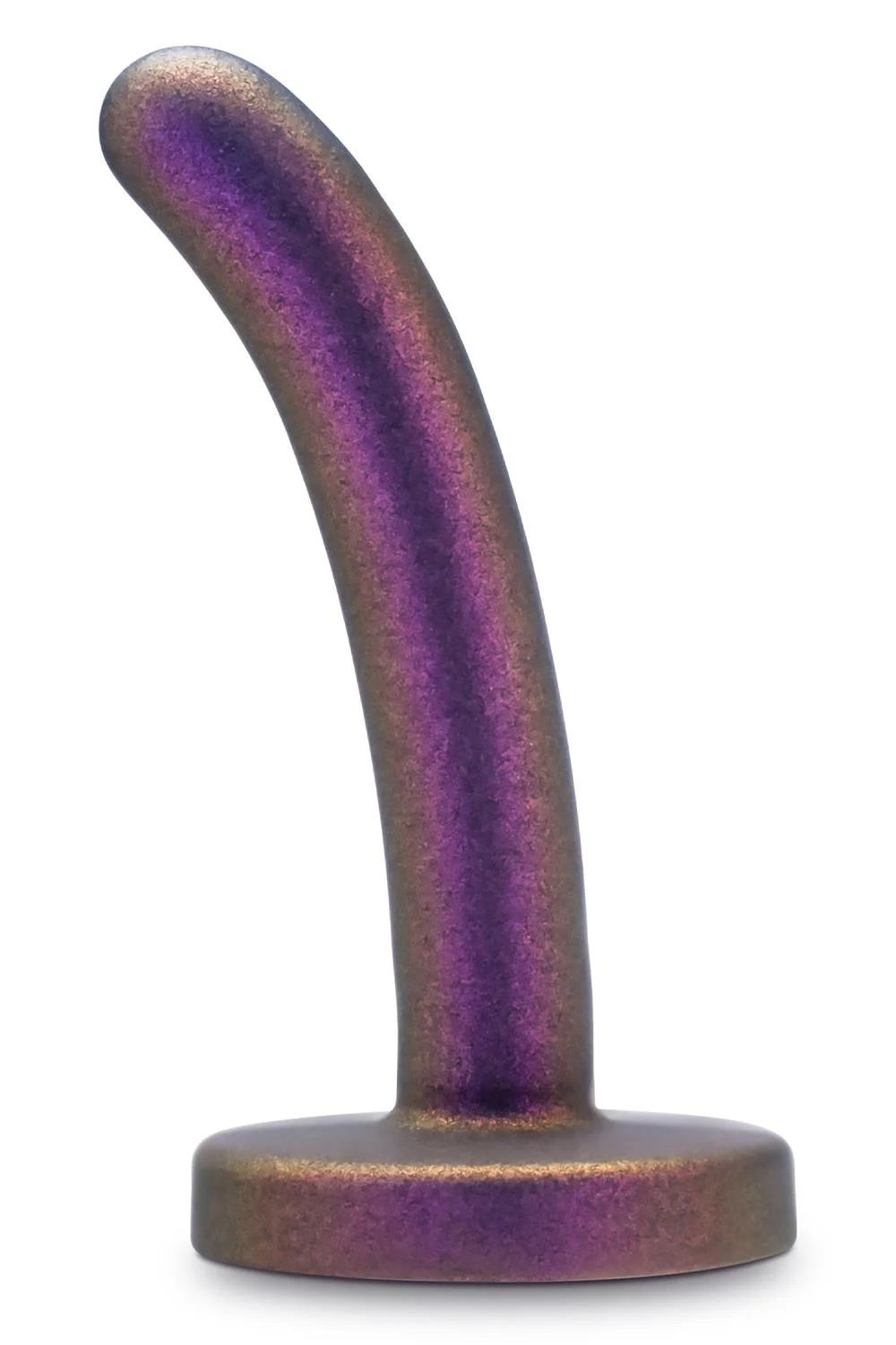 Фиолетовая насадка с гладкой поверхностью Surrender 4.75 Inch Beginner Pegging Dildo - 12 см. (Цвет: фиолетовый)