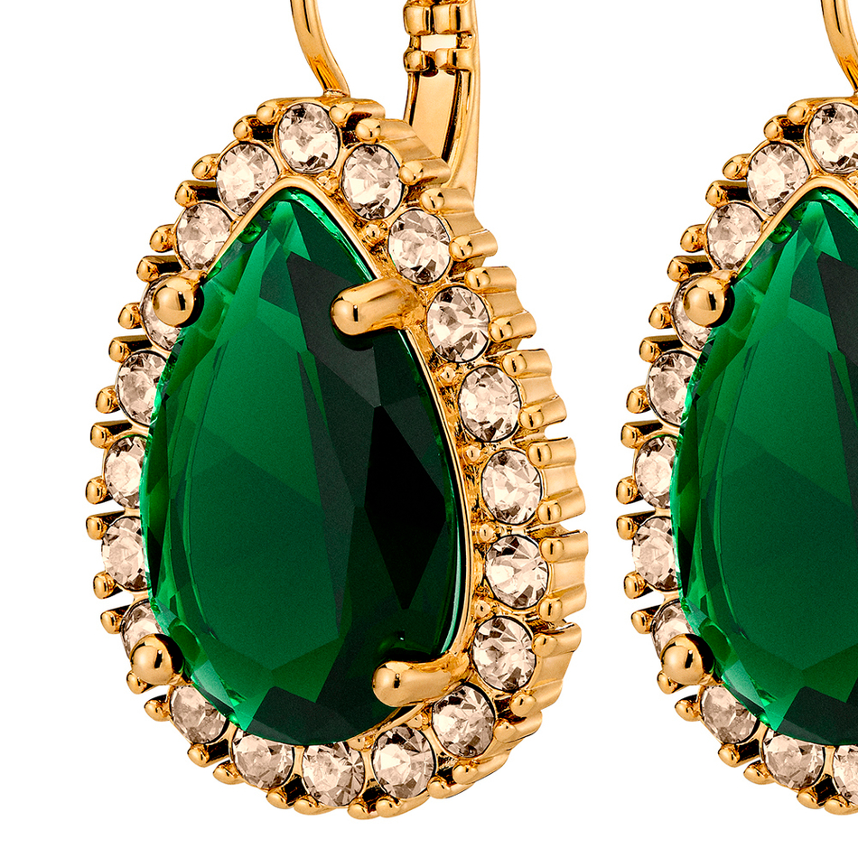 Серьги Dyrberg Kern FIORA SG EMERALD GREEN/GOLDEN 450076