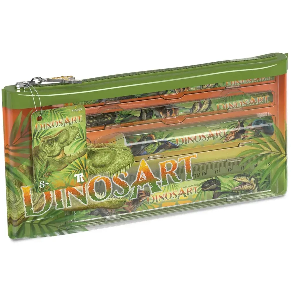 Школьный пенал для мальчика с наполнением "DinosArt"