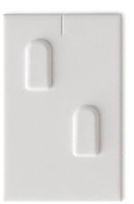 Вкладыш 13/наклонный/для 2 колец/2 вертикальных язычка/прорезь для нитки