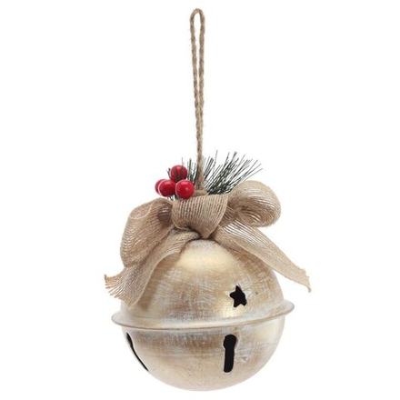 GAEM Изделие декоративное подвесное "Бубенчик", L12 W12 H15 см