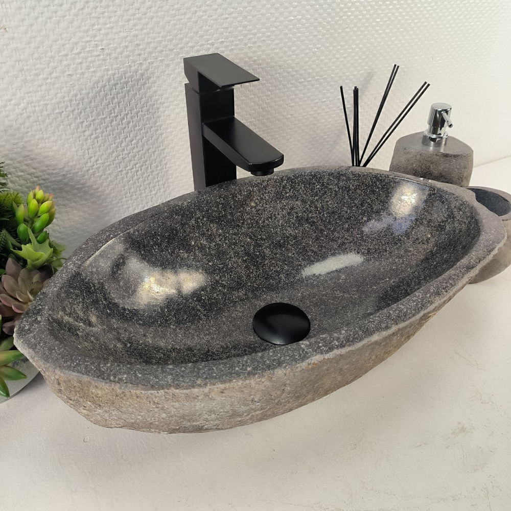 Раковина из речного камня RS-65498 51*29*15 0856