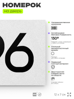 Номер на дверь 796, табличка на дверь для офиса, квартиры, кабинета, аудитории, склада, белая 120х70 мм, Айдентика Технолоджи