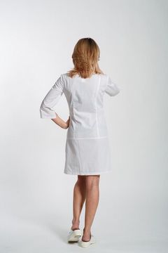 Халат женский E703A 3/4 (тиси/белый 0)