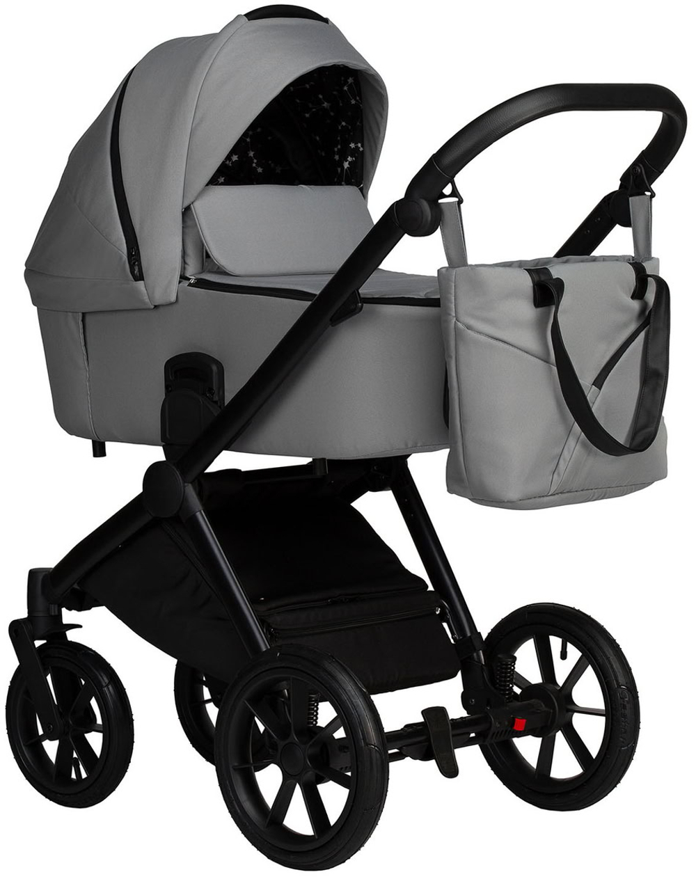 Детская коляска Indigo Solio 3 в 1 с автокреслом Avionaut Cosmo Beige So04 св.серый