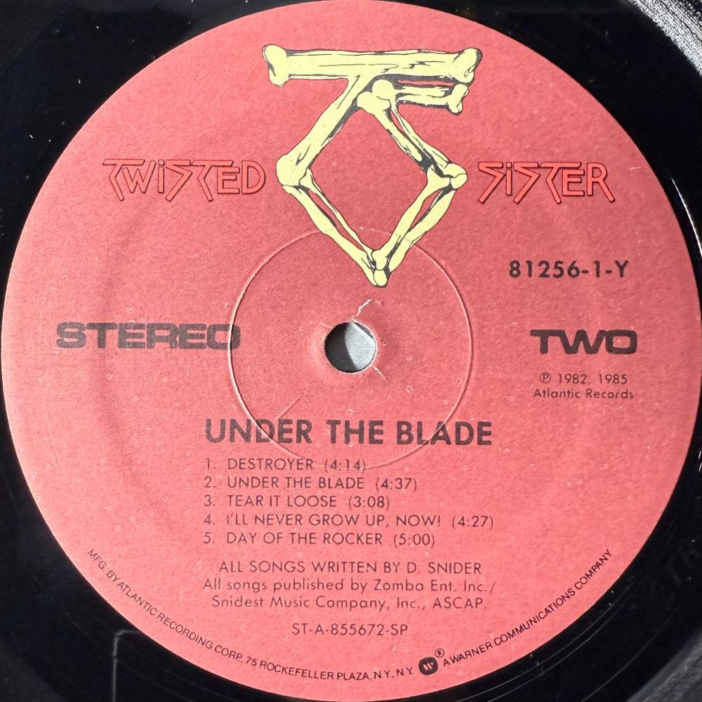 Twisted Sister ‎– Under The Blade (США 1985.)