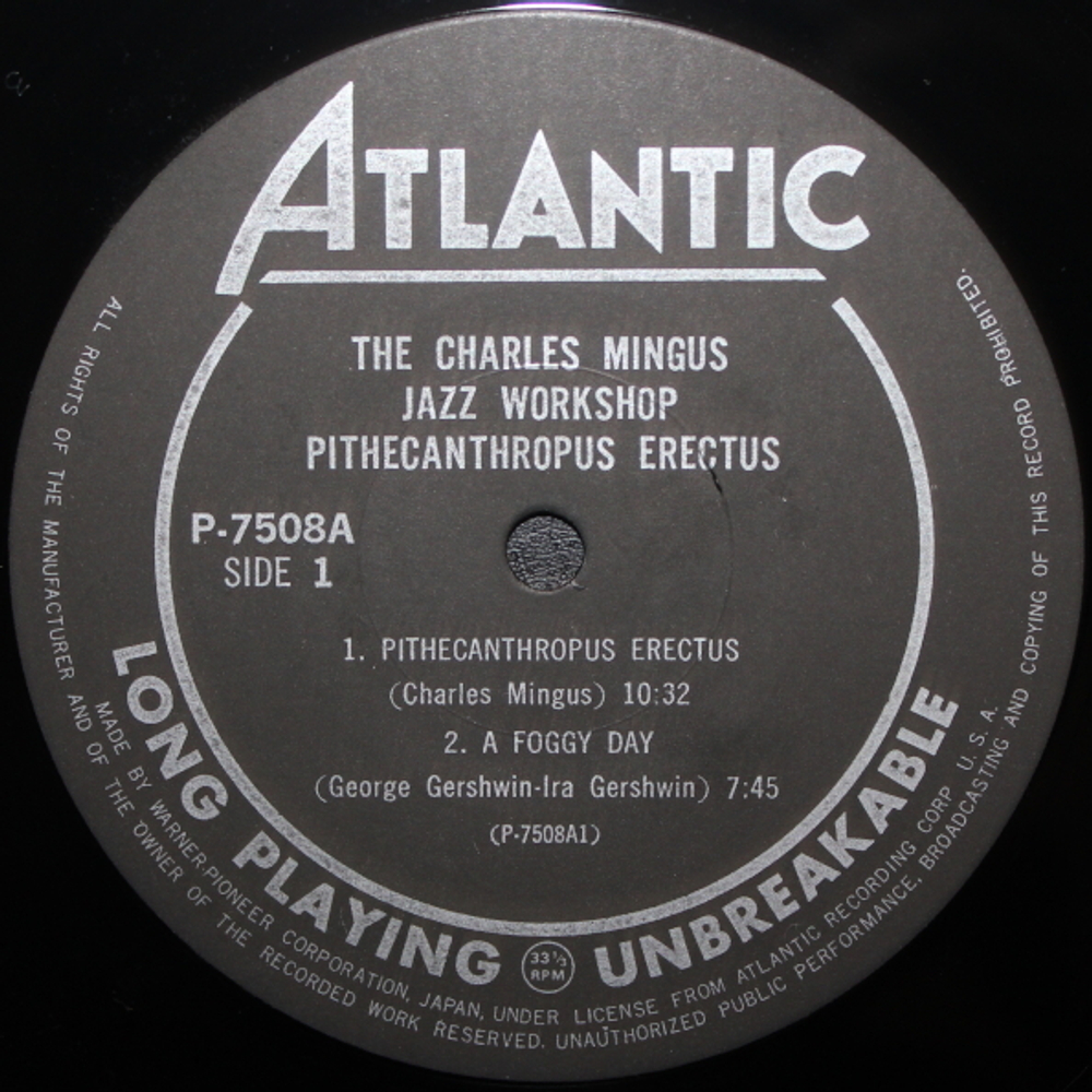 The Charlie Mingus Jazz Workshop / Pithecanthropus Erectus (LP)