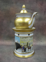 Фарфор. Чайник заварной с батальной сценой. Солдат. Наполеон. Германия