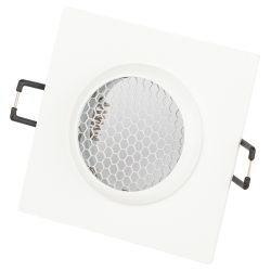 Светильник встраиваемый алюминиевый ЭРА KL110 WH под лампу MR16 GU5.3 белый матовый | Алюминиевые встраиваемые светильники