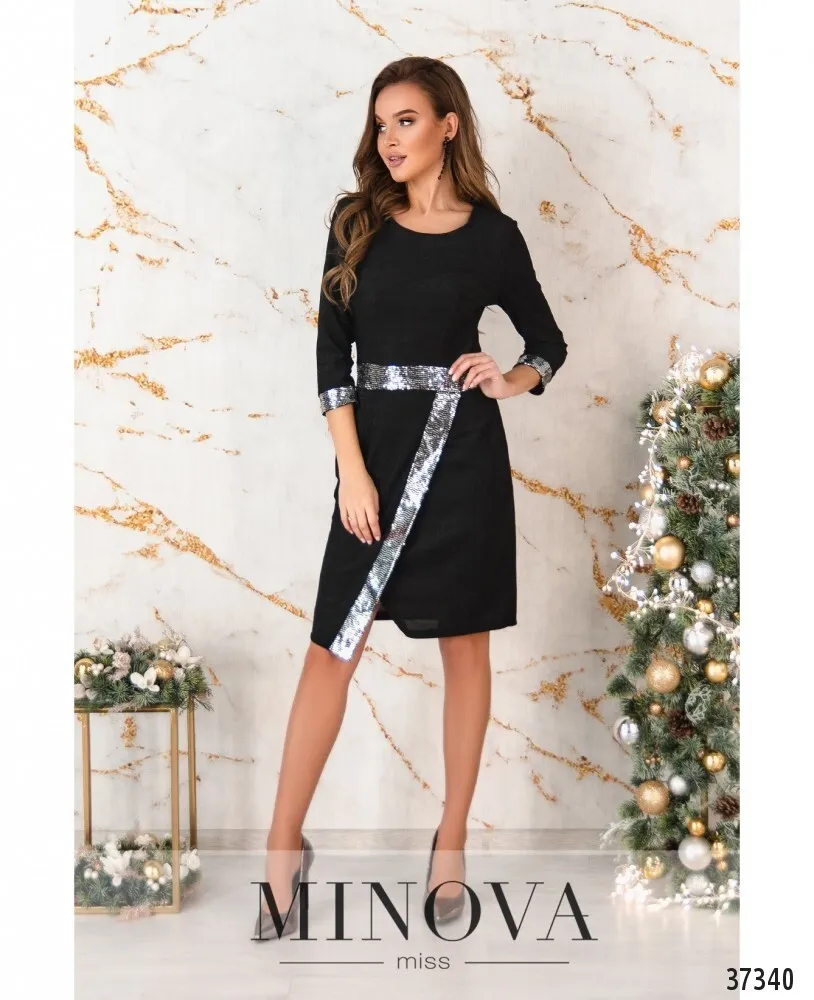 Платье 1125-черный Minova