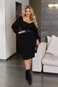 Платье с декольте УК-692-2 Fabrika