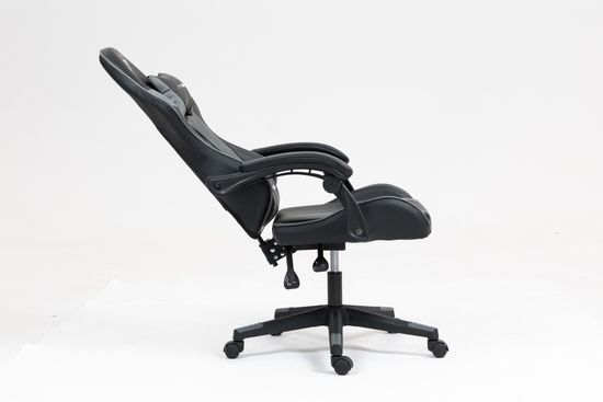 Кресло спортивное TopChairs Commander черно-серый