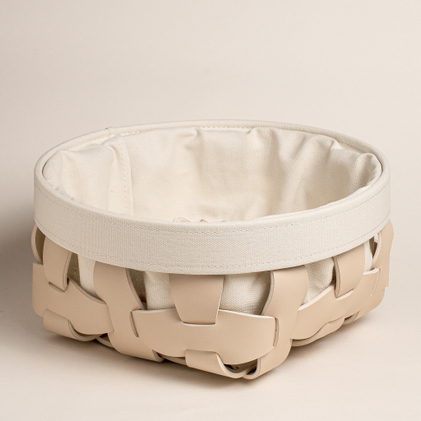Корзина с чехлом Бежевая маленькая