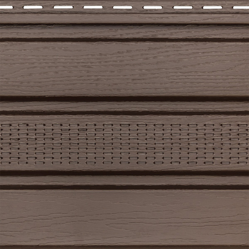 Софит широкий Альта-Профиль с центральной перфорацией Коричневый 3000х300 мм