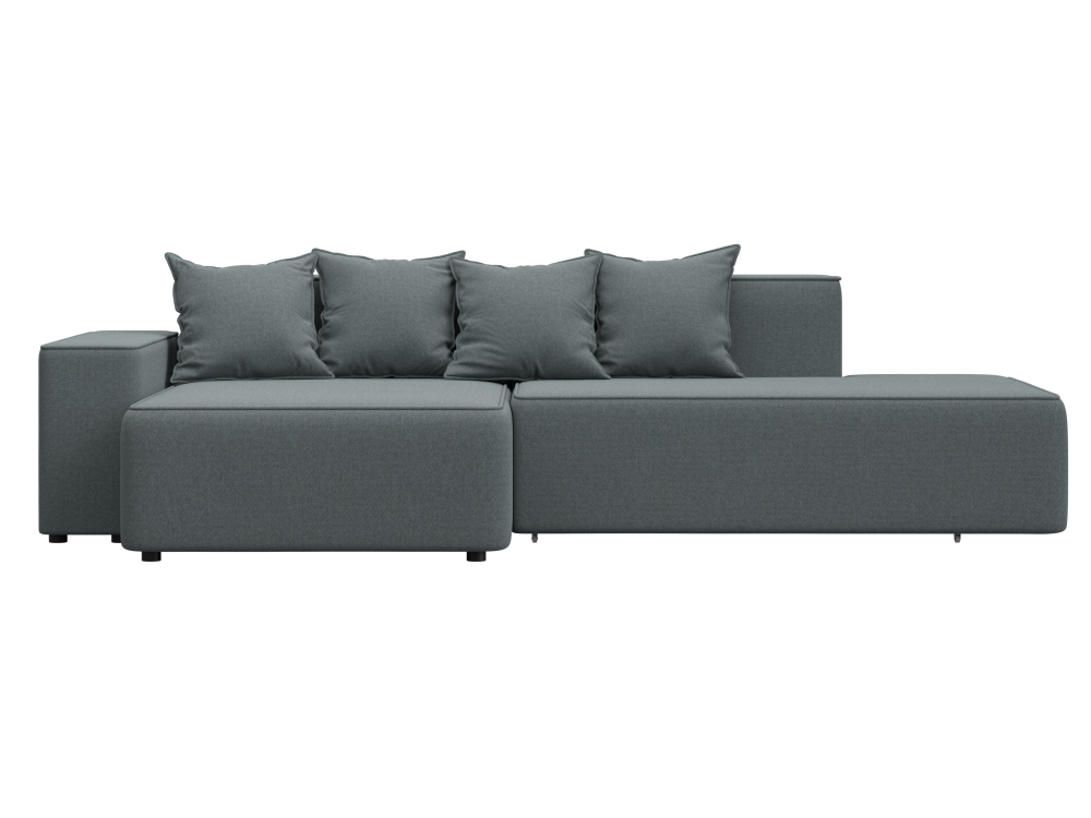 Диван угловой Лига-079 угол левый РОГОЖКА Амур 07 серый