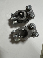 Клеммы АКБ "+-" свинец усиленные Прямые  (№8) к-т