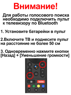 Голосовой пульт JX-C005 CH-VER.2 (H-LED32ES5008) для телевизора Hyundai BLACK