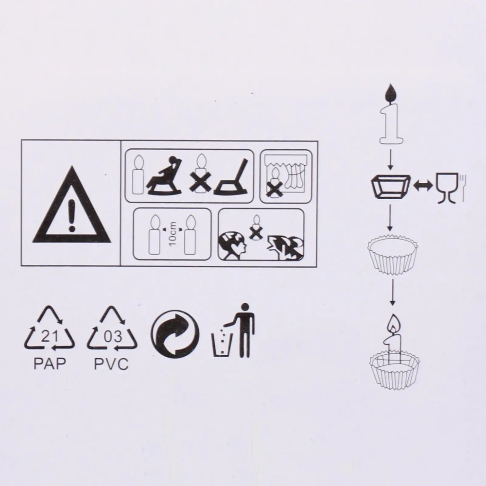 Свечи для торта Цифра Король желаний «7», голубой