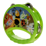 Бубен 16см, зеленый, пакет 886B