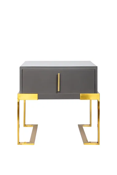 Тумба прикроватная серая