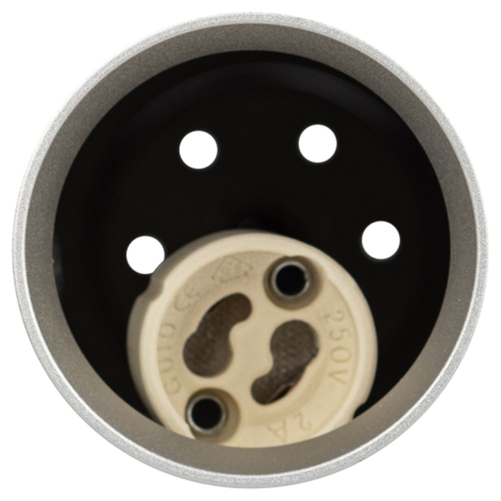 Светильник подвесной (подвес) ЭРА PL15 SL MR16 GU10 потолочный цилиндр серебро | Подвесные светильники