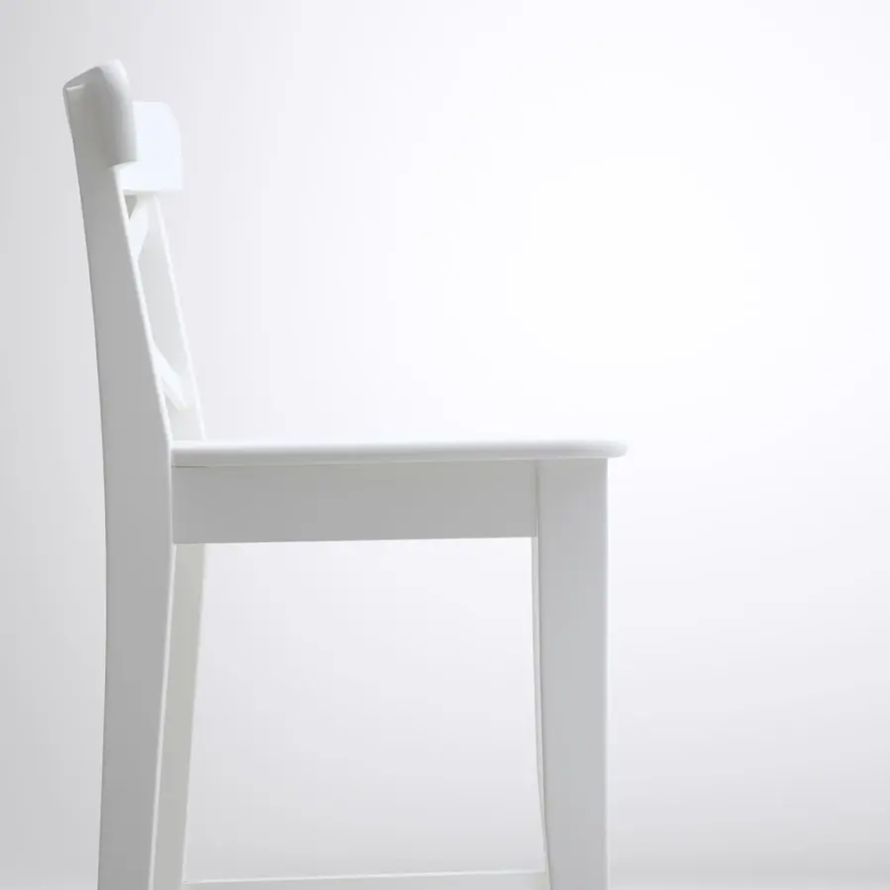Барный стул - IKEA INGOLF/ИНГОЛЬФ ИКЕА, 40х46х102 см, белый