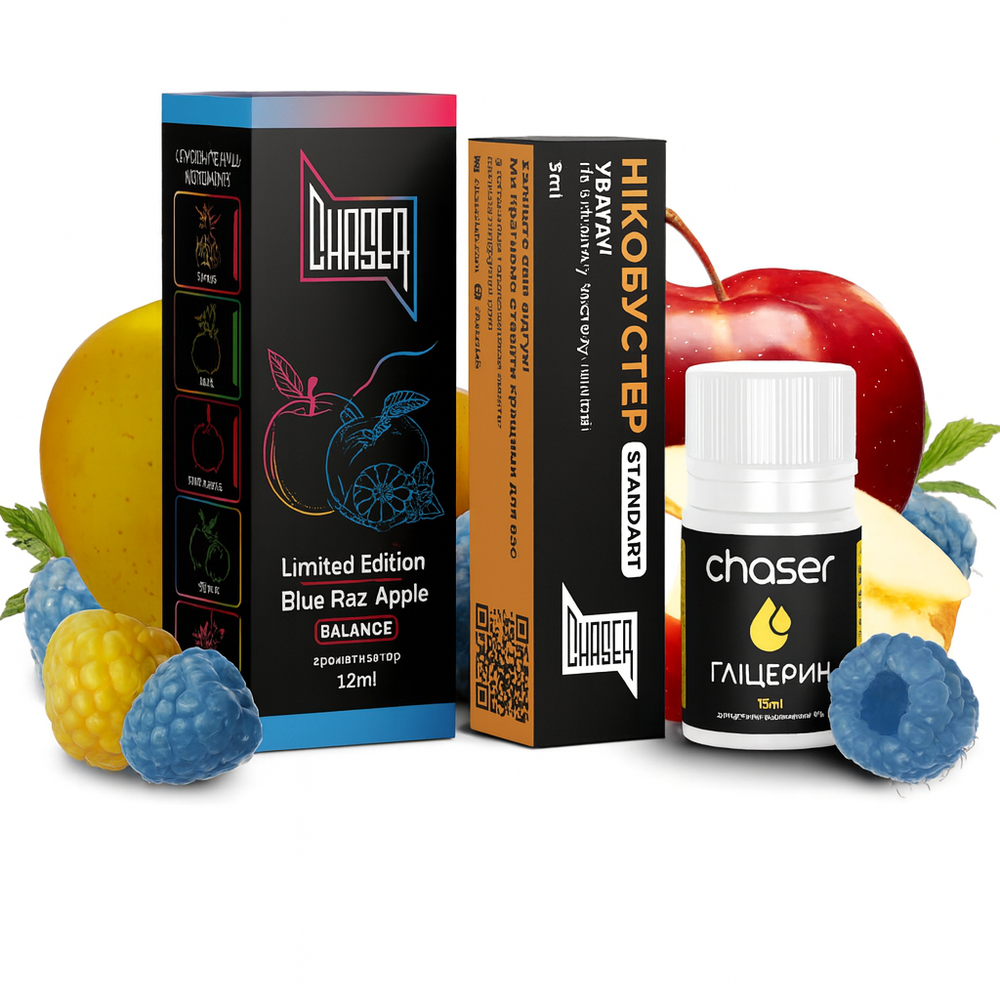 Chaser BLACK - Blue Raz Apple (30ml, 5% nic)