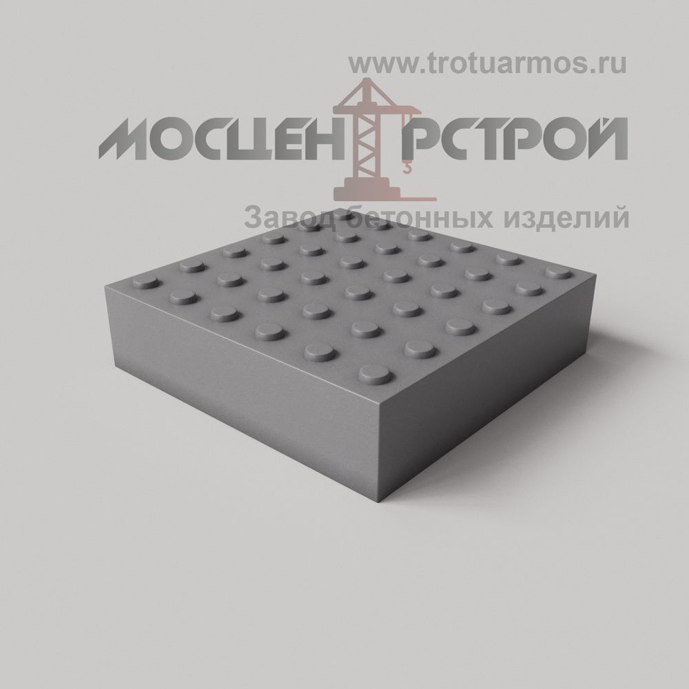 Тактильная Плитка 300х300х80 Конусный риф в Линейном порядке
