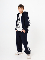 Кофта с лампасом, синяя