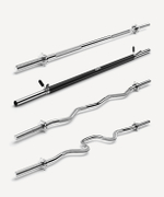 Гриф для штанги BB-103 прямой, d=25 мм, металл, с металлическими замками, хром, 120 см