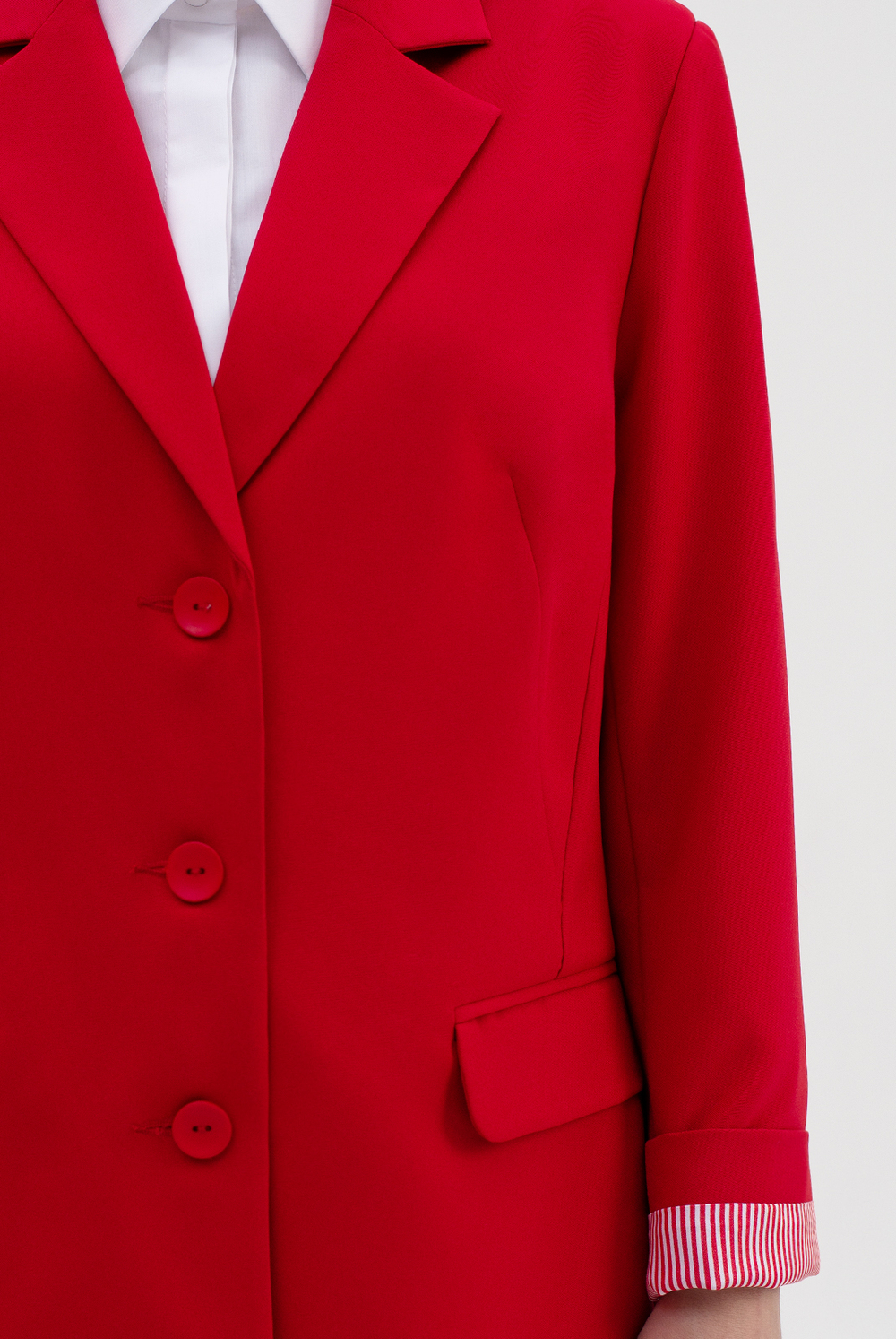 Жакет женский 3998зпа, красный #513Кр043998зпа