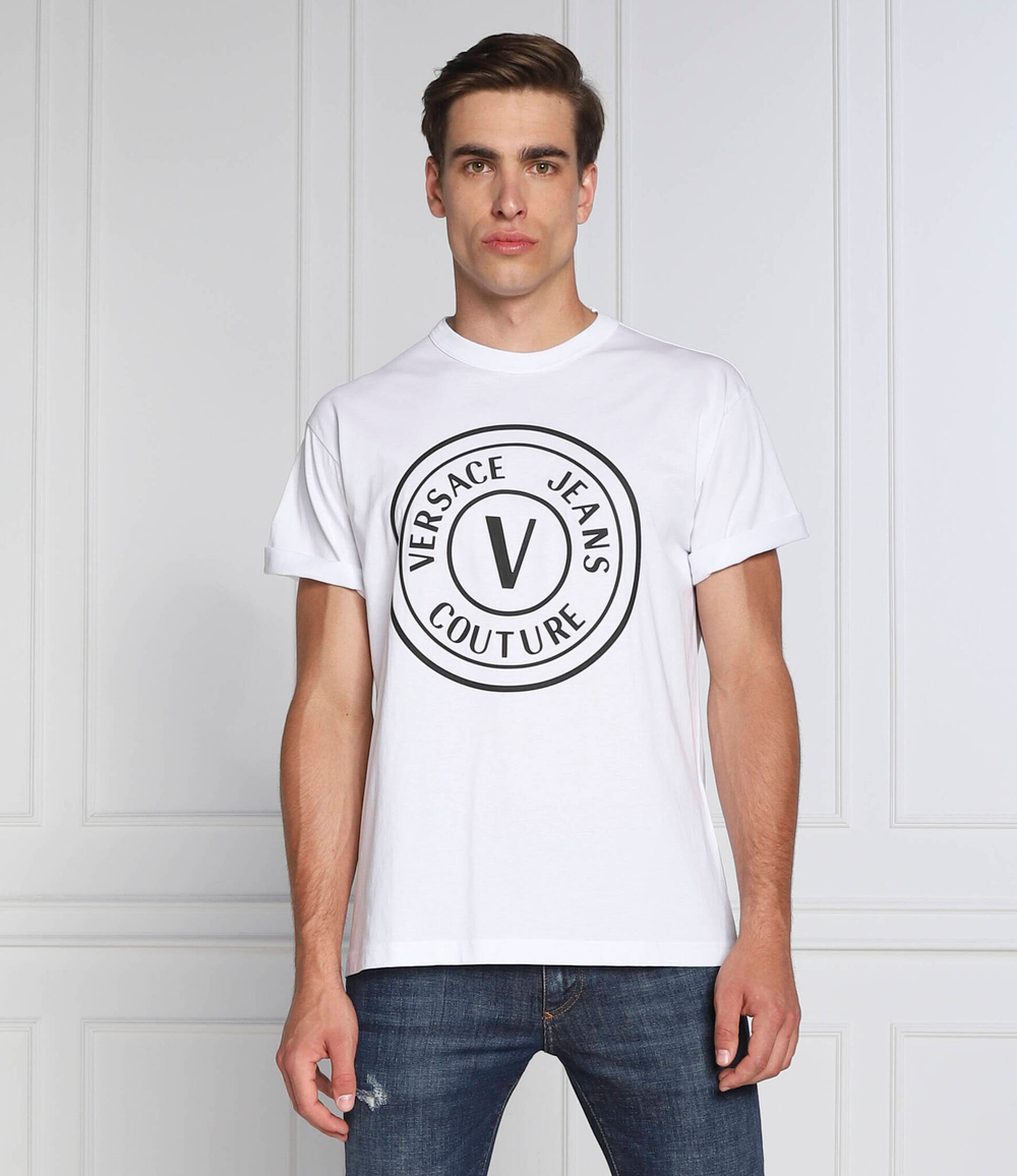 футболка Versace Jeans Couture - белый(73GAHT28CJ00T)