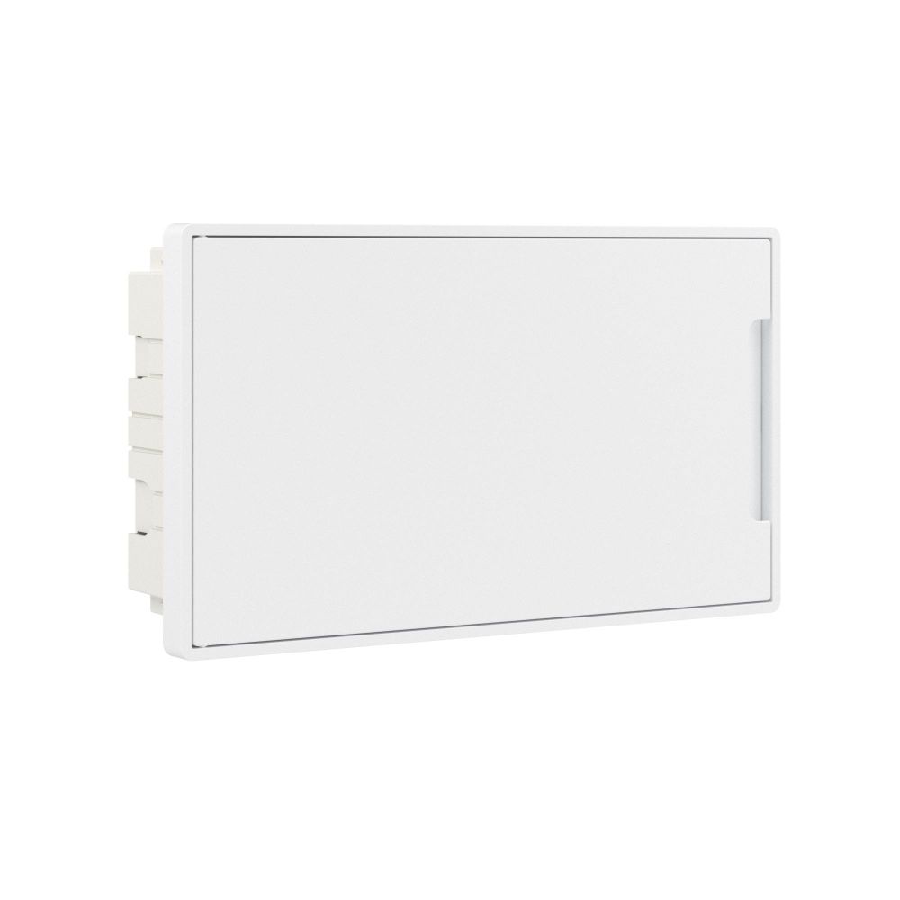 Щиток 18 мод встраиваемый FRAME, белый, с белой дверцей, с 2-мя шинамиPEN на 8 и 10 отв.