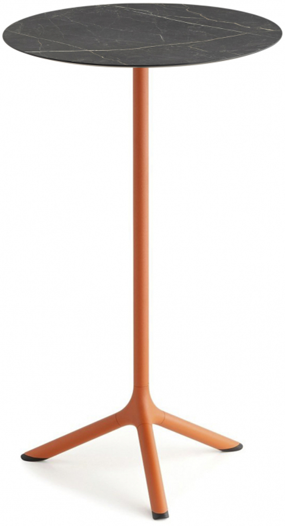 Стол ламинированный барный Scab Design Tripe, терракотовый, черный мрамор Сахара