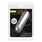 Серебристая вибропуля с вибрацией (Цвет: серебристый)