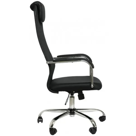 КРЕСЛO KS 508 CH ТКАНЬ/СЕТКА ЧЕРНЫЙ