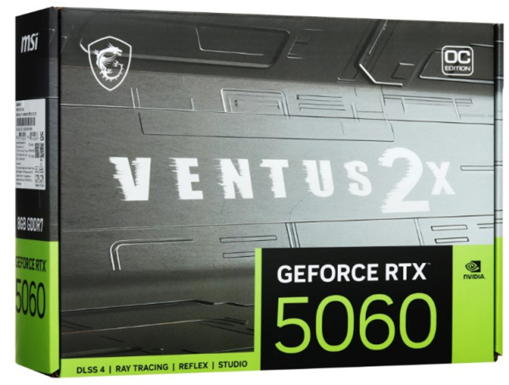 Видеокарта MSI GeForce RTX 5060 VENTUS 2X (RTX 5060 8G VENTUS 2X)