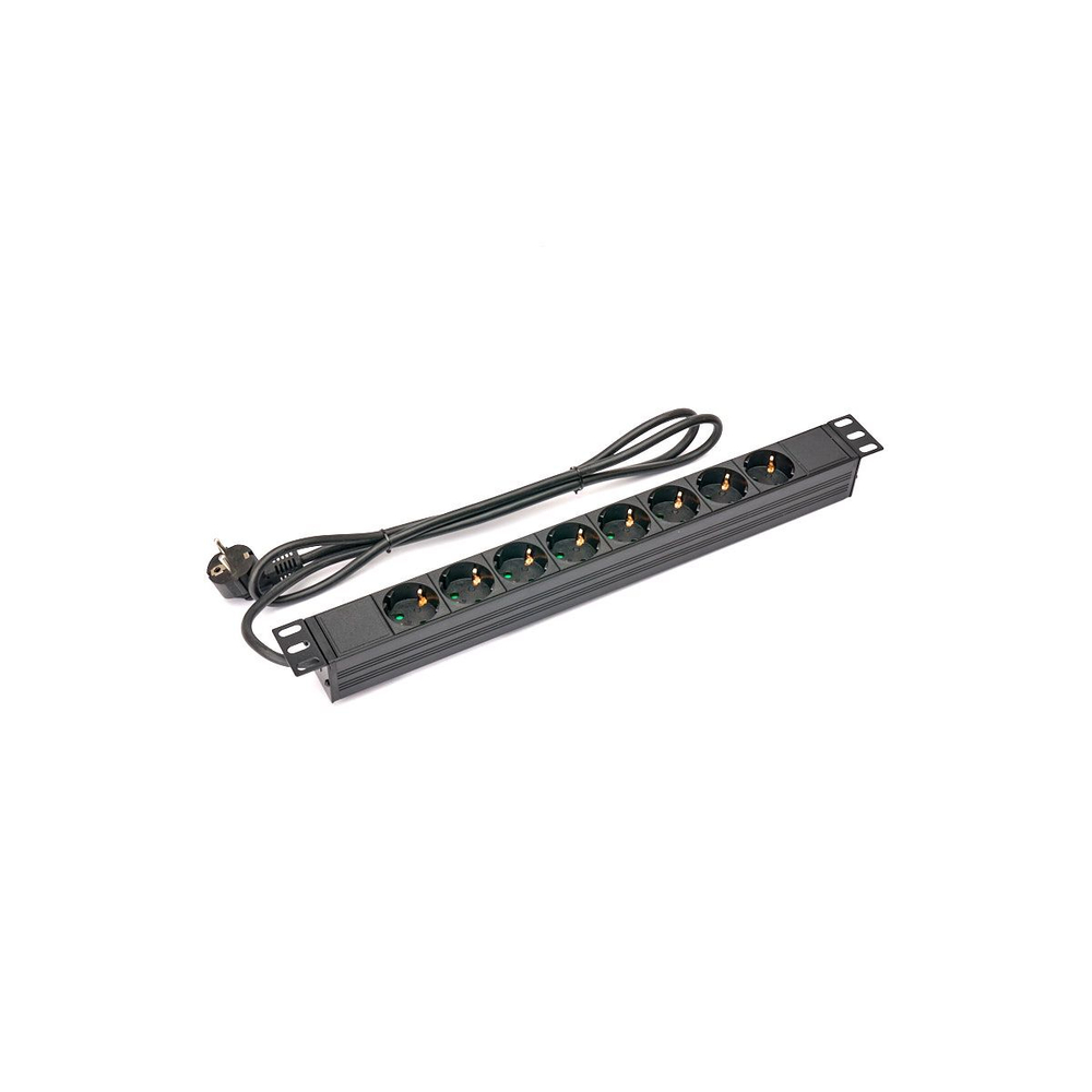 Сетевой распределитель SHUKO в рэковый кейс (кнопка сзади)